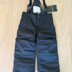 Obermeyer Black Kids Snow Overalls with iGrow